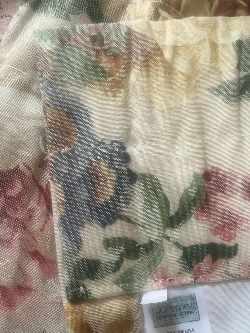 jcpenney Floral Panel Curtain in Pink, Yellow and Green